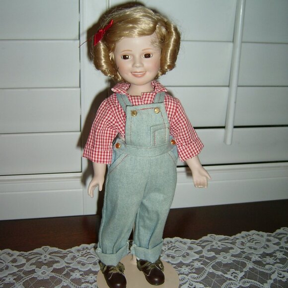 Shirley Temple Rebecca of Sunnybrook Farm Dolls Silver Screen 14" Danbury Mint - Picture 1 of 6
